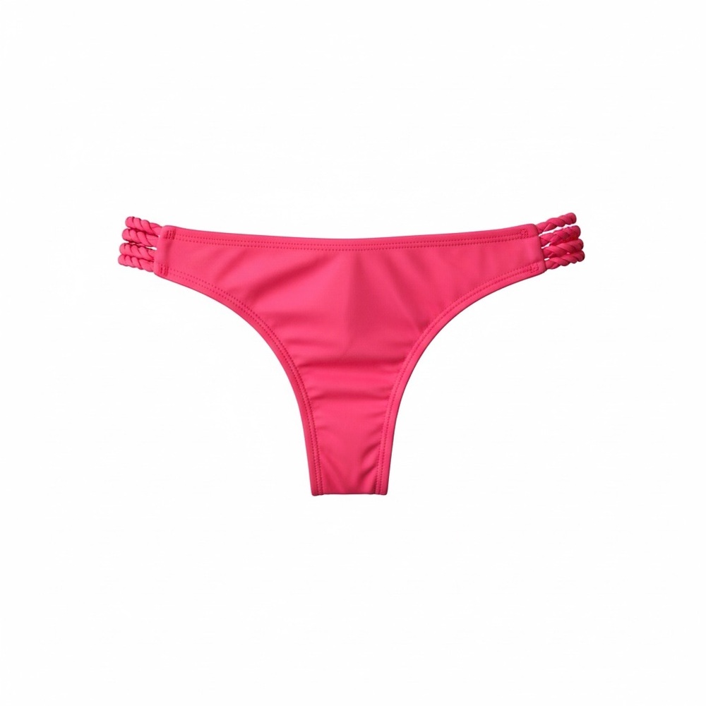 NWOT L*Space strappy bikini bottoms pink
